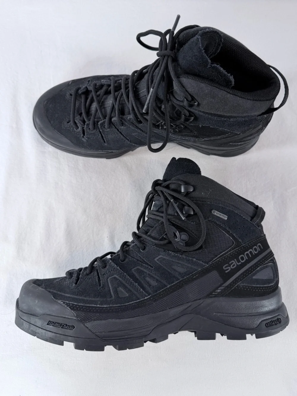 Salomon X-Alp Gore-Tex Waterproof High Top Sneaker in Black Size 7‎